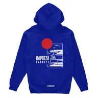 Odzież do sportów motorowych - Bluza z kapturem Subaru Impreza Blobeye niebieska-3XL - miniaturka - grafika 1