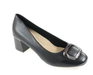 Półbuty damskie - Półbuty damskie 2808-1 czarny - miniaturka - grafika 1