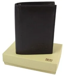 Portfel Męski Skórzany WILD Skóra Licowa Duży Pionowy Bez Zapięcia N4-P 7834 13 x 10 x 2,5 [cm] - Portfele - miniaturka - grafika 1