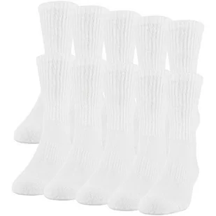 Gildan Męskie skarpety Active Cotton Crew Socks, 10 par, biały - Skarpetki damskie - miniaturka - grafika 1