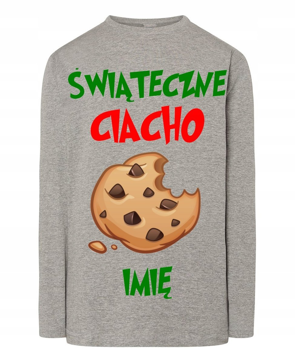 Longsleeve męski Świąteczne Ciacho Twoje Imię r.XL