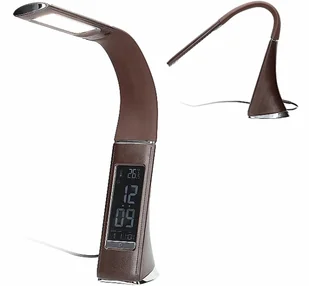 Elegancka Lampka Biurkowa LED z Zegar DOLOMIT 5 W - Lampy stojące - miniaturka - grafika 1