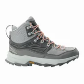 Buty trekkingowe damskie - Damskie buty trekkingowe Jack Wolfskin CYROX TEXAPORE MID W pebble - 40,5 - miniaturka - grafika 1