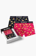 Majtki damskie - Atlantic 2-pack bokserki męskie 2MHH-007-GRA/ROZ, Kolor granatowo-różowy, Rozmiar M, ATLANTIC - Intymna - miniaturka - grafika 1