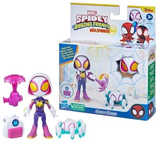 Spider-Man, Spidey i Super-Kumple Figurka z Akcesoriami - Ghost Spider, F72585 - Figurki dla dzieci - miniaturka - grafika 1