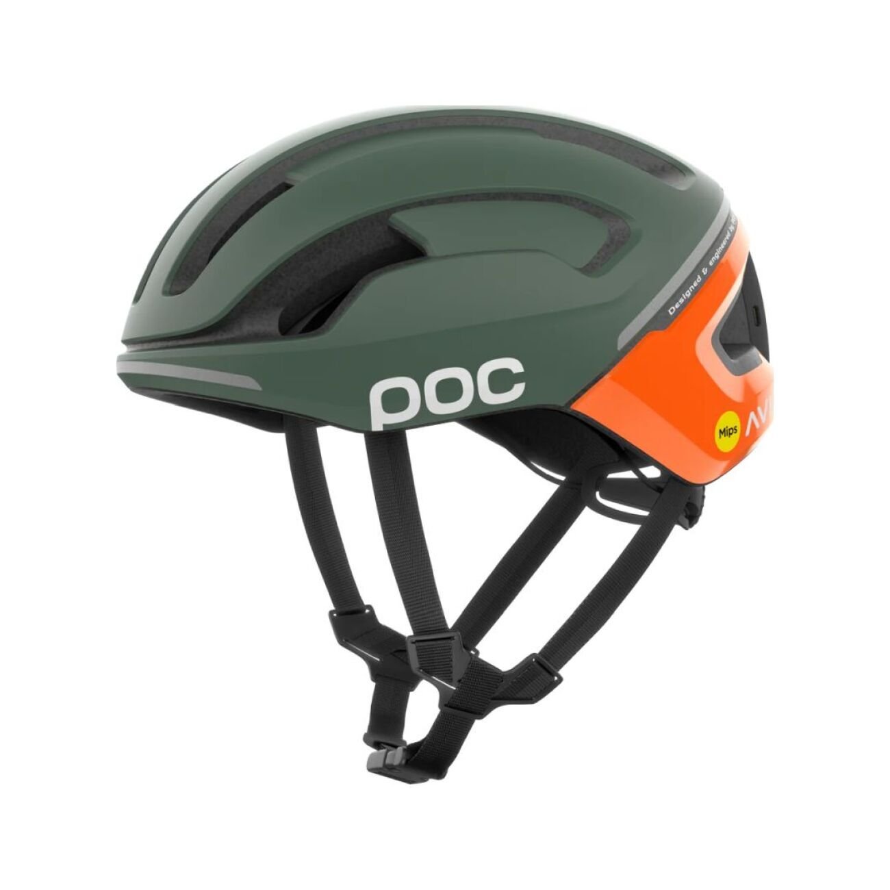 POC Omne Beacon MIPS Fluorescent Orange AVIP/Epidote Green Matt 50-56 Kask rowerowy