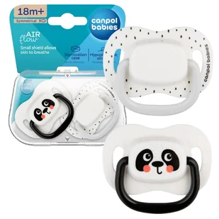 Canpol Babies Silikonowy Smoczek Symetryczny 18m+ BabiesBoo 2-pack - Smoczki uspokajające - miniaturka - grafika 1