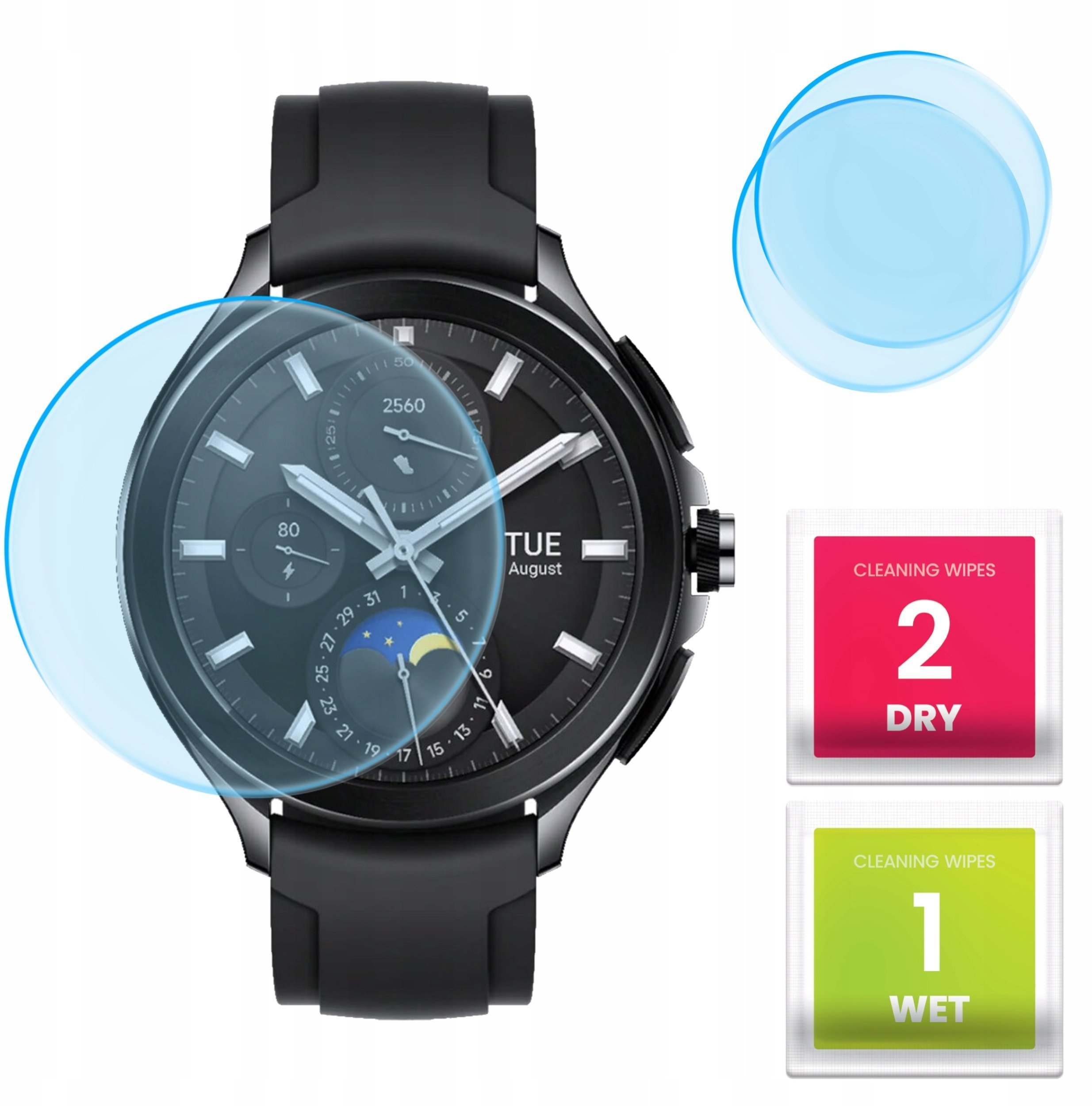 2-PAK Szkło Hybrydowe do Xiaomi Watch 2 Pro Szkiełko, Ochronne, Odporne
