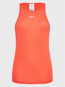 Koszulki i topy damskie - Reebok Top Perforated HH7385 Pomarańczowy Regular Fit - miniaturka - grafika 1