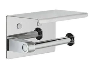 Sapho Akcesoria łazienkowe Gedy - Uchwyt na papier toaletowy z półką, chrom 2839 - Stojaki i wieszaki na papier toaletowy - miniaturka - grafika 1