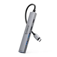 Złącza, przejściówki, adaptery - Hub YSB4-U2 stacja dokująca USB-C na USB-A USB-C - szary ORICO - miniaturka - grafika 1