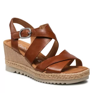 Espadryle damskie - Gabor Espadryle 82.832.53 Camel - grafika 1