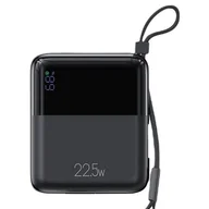 Powerbanki - USAMS Powerbank PB69 10000mAh 22.5W QC3.0+PD Fast Charge Digital Display czarny/black 10KCD18601 (US-CD186) - miniaturka - grafika 1