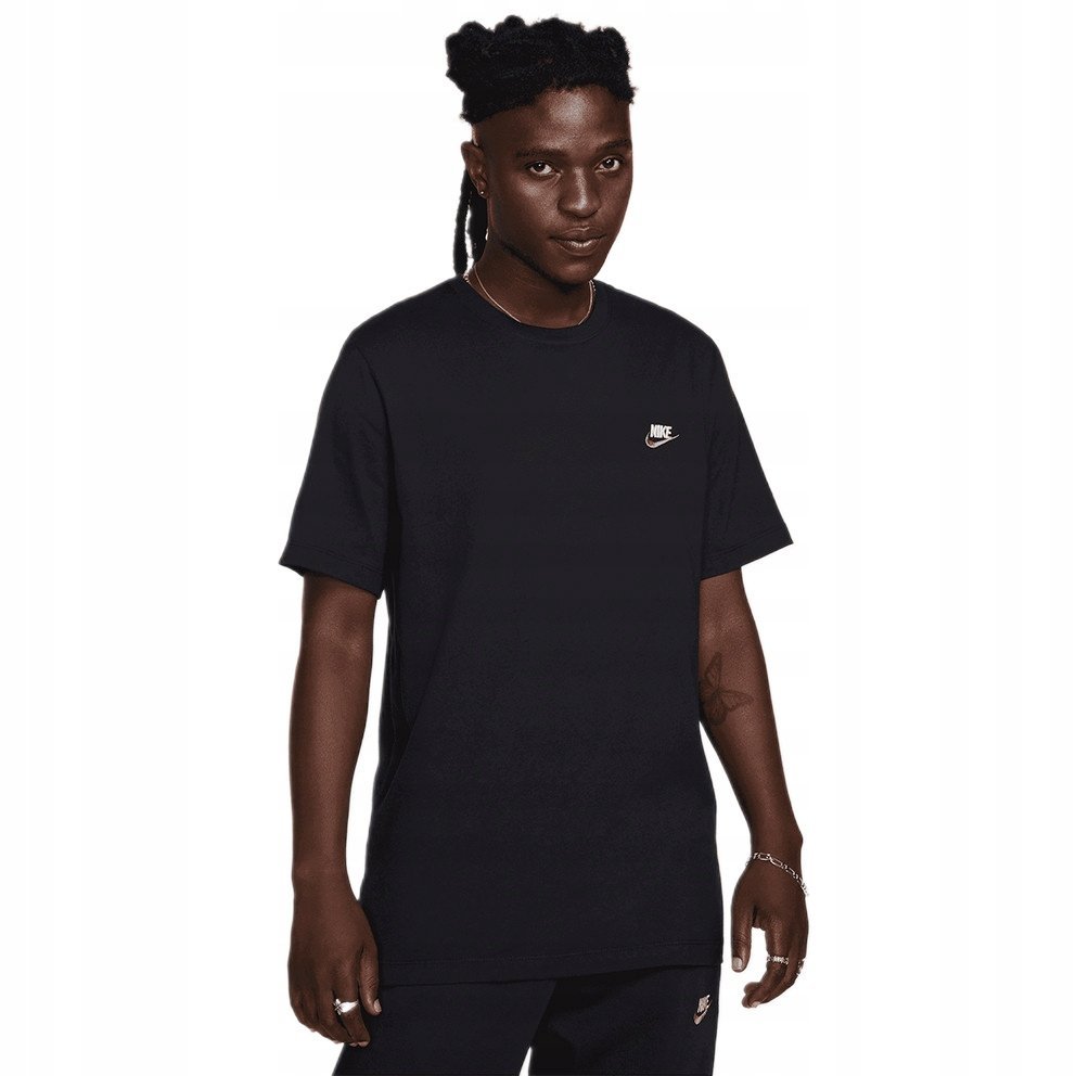 KOSZULKA NIKE CLUB CZARNA NIKE T-SHIRT M NSW CLUB DT TEE FD1184-013 r. XXL