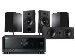 Kino domowe Yamaha RX-V4A (czarny) + Tesi 3 + 3 + 7 (czarny) - Kino domowe - miniaturka - grafika 1