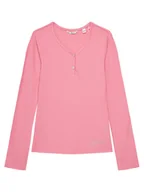 Bluzki damskie - Guess Bluzka J5YP02 KBCO2 Różowy Regular Fit - miniaturka - grafika 1
