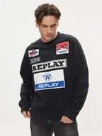 Bluzy męskie - Replay Bluza M6718.000.22890CS Czarny Regular Fit - miniaturka - grafika 1