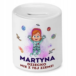 Skarbonka 330 ml Dla Martyny Córki Dziecka Prezent z Nadrukiem ze Zdjęciem - Skarbonki - miniaturka - grafika 1