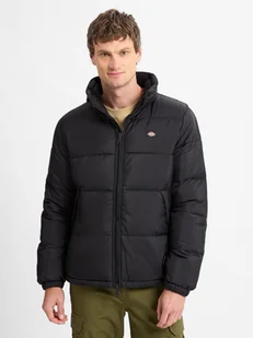 Dickies Męska kurtka pikowana - Waldenburg Mężczyźni Sztuczne włókno czarny jednolity, S - Kurtki męskie - miniaturka - grafika 1
