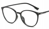 Okulary korekcyjne, oprawki, szkła - Okulary korekcyjne minusy kocie czarne -9.5 - miniaturka - grafika 1