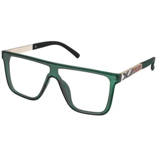 Okulary Prostokątne do komputera z filtrem BLUE LIGHT Pełne szkło Zerówki 2562-3 - Okulary korekcyjne, oprawki, szkła - miniaturka - grafika 1