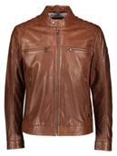 Kurtki męskie - Bugatti Skórzana kurtka w kolorze jasnobrązowym - miniaturka - grafika 1