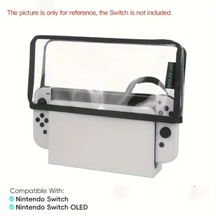 TEMU Zestaw Premium Osłon Ochronnych Antykurzowych dla Konsoli Nintendo Switch OLED, Docka i NS – Uniwersalne Akcesoria - Akcesoria do Nintendo - miniaturka - grafika 1