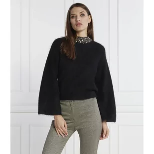 Liu Jo Wełniany sweter | Regular Fit - Swetry damskie - miniaturka - grafika 1