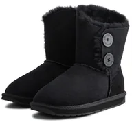 Śniegowce damskie - Buty damskie EMU AUSTRALIA czarne śniegowce ocieplane skórzane r. 38 24 cm - miniaturka - grafika 1