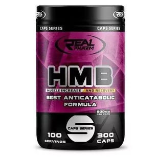 REAL PHARM Hmb - 300Caps - Glutamina - miniaturka - grafika 1