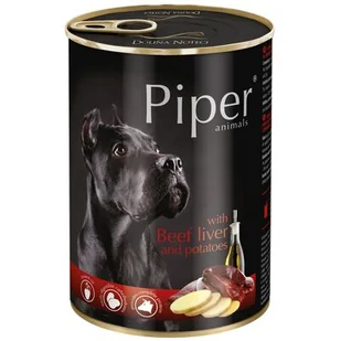 Dolina Noteci PIPER WĄTRÓBKA WOŁOWA Z ZIEMNIAKAMI 400G PIPWWZ - Mokra karma dla psów - miniaturka - grafika 1
