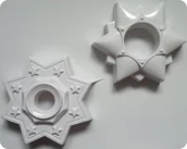 Akcesoria rzeźbiarskie - Forma do odlewów gipsu, świeczniki świąteczne, 2 elementy - miniaturka - grafika 1