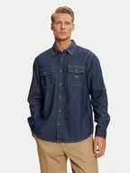 Koszule męskie - Guess Jeans Koszula jeansowa M4BH56 D5EI4 Granatowy Regular Fit - miniaturka - grafika 1