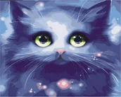 Malowanie po numerach - Kot Z Różowym Noskiem - Malowanie Po Numerach 40 X 30 - miniaturka - grafika 1