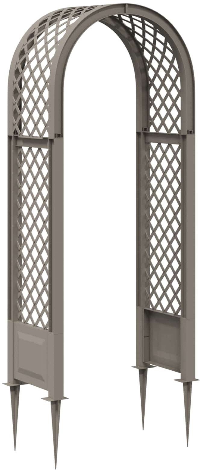 vidaXL vidaXL Różany łuk z kolcami Szary 97 x 43 x 218 cm PP