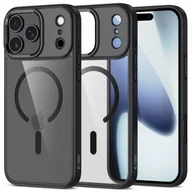 Etui i futerały do telefonów - Etui TECH-PROTECT MagMat MagSafe do Apple iPhone 17 Pro Max Czarno-przezroczysty - miniaturka - grafika 1