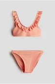 Stroje kąpielowe dla dziewczynek - H & M - Kostium bikini z falbankami - Pomarańczowy - H&M - miniaturka - grafika 1