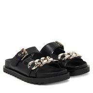 Klapki i japonki damskie - Klapki Guess FLJFT5 ELE03 Czarny - miniaturka - grafika 1