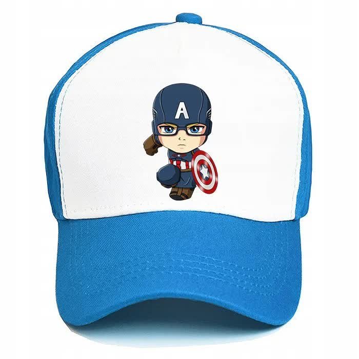 Czapka Niebieska Daszek Wiosnę KAPITAN AMERYKA Wz