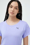 Koszulki sportowe damskie - Puma t-shirt treningowy Train Favorite kolor fioletowy - miniaturka - grafika 1