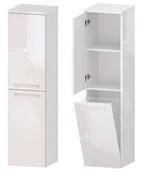 Szafki łazienkowe - Słupek Łazienkowy ROSEN 35 2D K L- Uchwyt Biały - miniaturka - grafika 1