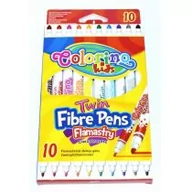 Przybory szkolne - Colorino Flamastry dwustronne 10 kolorów PATIO - miniaturka - grafika 1