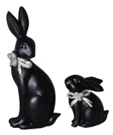 Figurki dekoracyjne - Kpl 2 królików czarnych - miniaturka - grafika 1