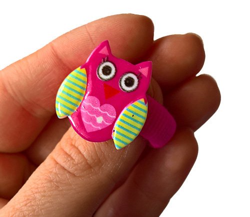 Gumka dla dziecka hand made sowa