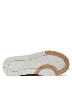 Tommy Hilfiger Sneakersy High Top Lace-Up Sneaker T3A9-33530-1628A S Beżowy - Buty dla dziewczynek - miniaturka - grafika 1