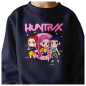 Bluzy dla dziewczynek - BLUZA DZIECIĘCA KPOP DEMON HUNTERS HUNTRIX 122-128 BAWEŁNIANA JAKOŚĆ - miniaturka - grafika 1