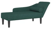 Szezlongi - Zielony elegancki szezlong z poduszką - Ores - miniaturka - grafika 1