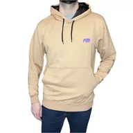 Bluzy męskie - Bluza męska beżowa AIR kangurka M - miniaturka - grafika 1