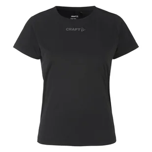 Damska Koszulka z krótkim rękawem CRAFT CORE ESSENCE SS TEE 2 W 1915291-999000 – Czarny - Koszulki i topy damskie - miniaturka - grafika 1