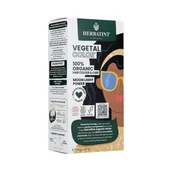 Farby do włosów i szampony koloryzujące - Herbatint Farba do włosów VEGETAL COLOR Intensywny Czarny 100 g - miniaturka - grafika 1